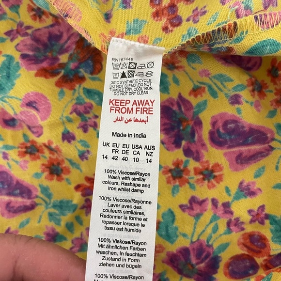 Nasty Gal skater ditsy floral strapless linen cotton mini dress - Picture 12 of 12